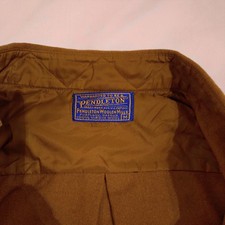 Pendleton Wool Shirt Mens Medium Brown 