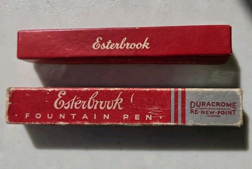 Two empty esterbrook - two,