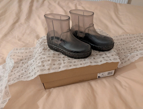 Ugg clear wellington boots - clear,
