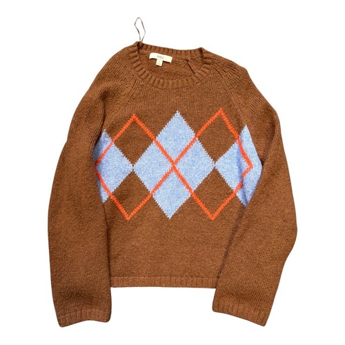 Mens argyle jumper medium - m&s,