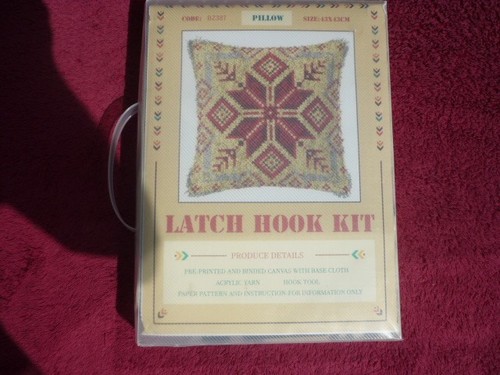 Pre printed cushion latch hook - pre,