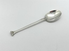 Single Vintage 1930s Solid Sterling Silver Nail Top Coffee Spoon Art Deco style