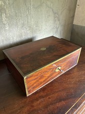 1844 mahogany writing box with - 1844,