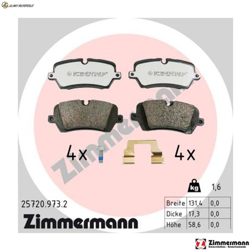 Brake pad set - set, disc