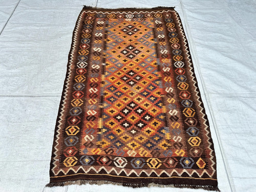 Afghan maimana wool kilim rug - afghan,