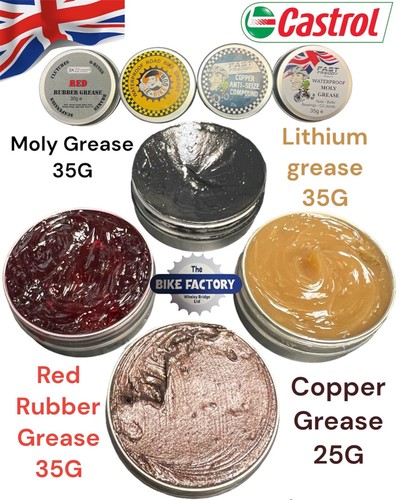 Choice red rubber - of:, grease