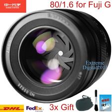 Zhongyi Mitakon SpeedMaster 80mm F1.6 Lens for Fujifilm Fuji GFX 100S 50S Camera
