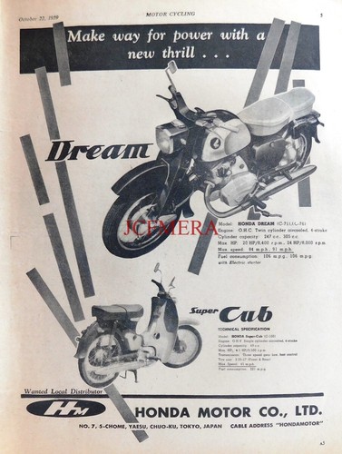 Honda 247cc dream 49cc - honda, 'dream'