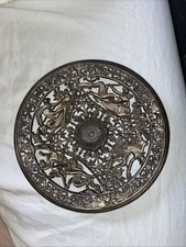 COALBROOKDALE Fine Antique 19th century Cast Iron Metal decorative plate c 1880