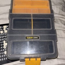 Work Zone Plastic Screw Storage Box with Dividers for Screws