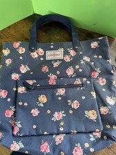 CATH KIDSTON Reversible Canvas Shoulder Strap Bag - Polka Dot & Floral Design