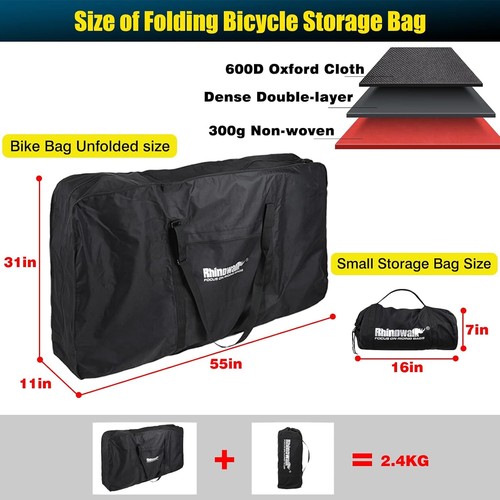 Foldable bicycle carrying bag - foldable,