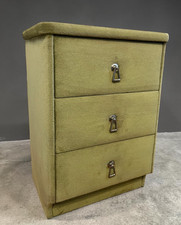 Vintage Bedside Cabinet Velvet