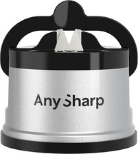 Anysharp Knife Sharpener, Hands-Free Safety, Powergrip Suction, Safely Sharpens 