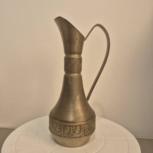 Vintage pewter jug handmade - jug,
