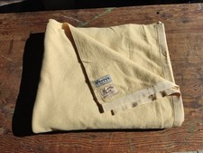 GENUINE VINTAGE JOHN ATKINSON & SONS JASON BLANKET 100% MERINO WOOL 5'6 X 6"11