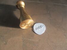 Brass wax seal stamper. DJP