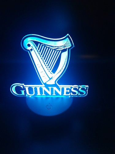 Edge lit tabletop sign - edge,