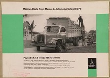 MAGIRUS DEUTZ Mercur L Truck Commercial Sales Literature Jul 1961 #231e-37.61