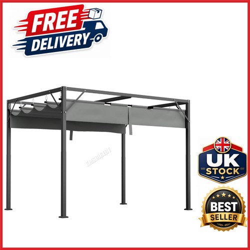 3x2m steel pergola gazebo with - 3x2m,
