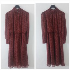 Vintage Tea Maxi Dress Size 14