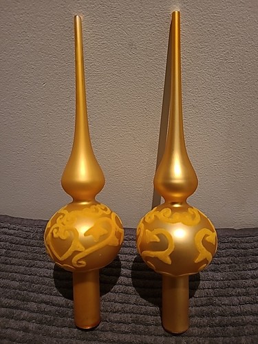 Vintage tree toppers - tree, gold