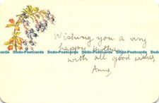 R143770 Birthday Greeting Card. Victorian Sketchbook of Ellen Stevens. The Natio