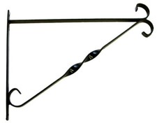 20" Black Metal Hanging Basket