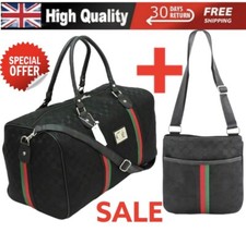 UNISEX GIFT DESIGNER HOLDALL GYM LUGGAGE DUFFEL CABIN TRAVEL CROSS BODY BAG UK