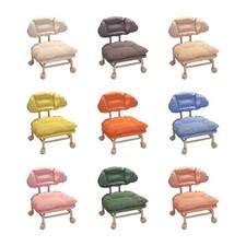 Clouds Low Rolling Stool Chair