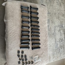 Kitchen cabinet legs, feet, screws and kick board brackets job lot 20+