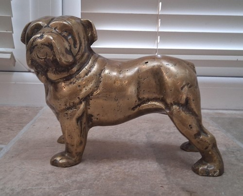 Brass vintage british bull - british,