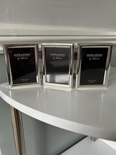 Juliana Impressions Silver Folding Triple Photo Frame 2x3” Portrait Mini Frame