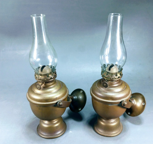 Vintage pair perko brass - pair,