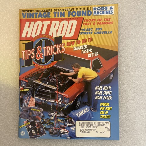 Hot rod magazine - magazine, 1989