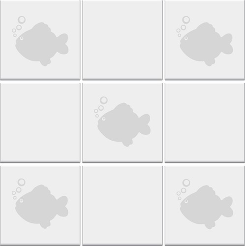 Bathroom tile stickers fish - tile,
