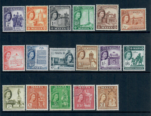 Malta 1956 qeii - 1956–58,