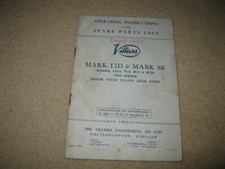 Villiers Motorcycle Operating