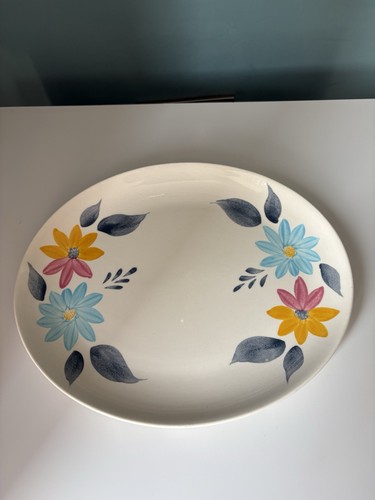 Vintage oval serving platter - vintage,