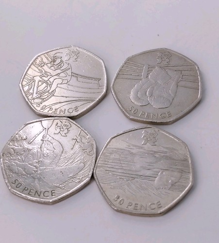 Joblot olympic 50p coins - , x4