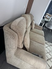 Three Seater Beige Sofa Fabric