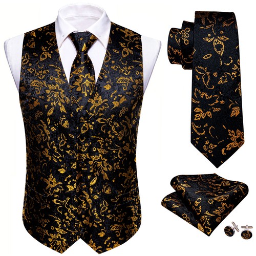 Mens waistcoat paisley - paisley, floral