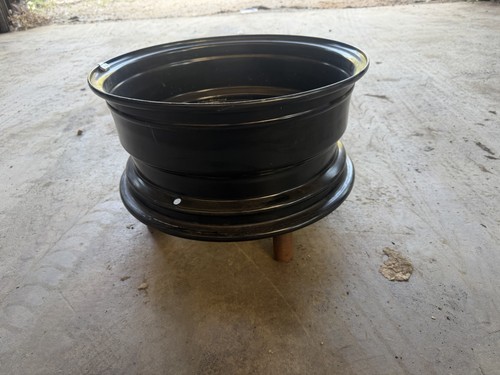 Steel wheel fire pit bbq - wheel, grill