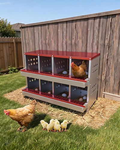 Grid chicken nest box - 8,