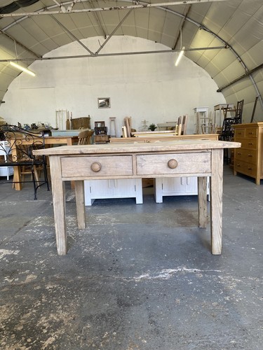 Antique vintage pine table - pine,