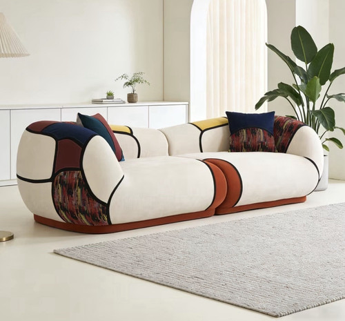 Modern curved sofa - curved,