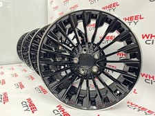 19" Inch Mercedes Gloss Black Polished Lip Turbine Style Alloy Wheels Staggered