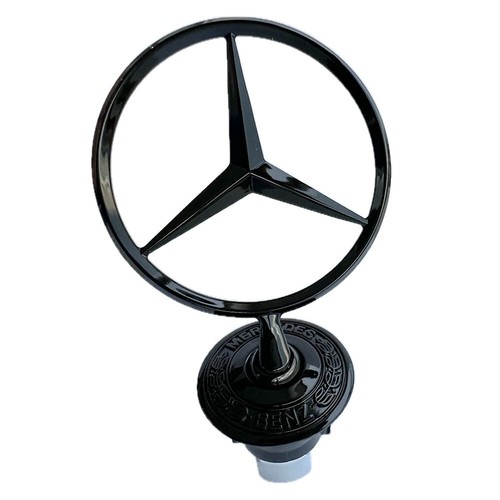 Gloss black mercedes bonnet - black,