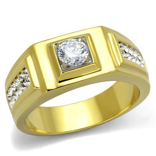 Mens gold ring - ring, pinky