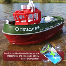 686 RC Tugboat 1/72 – Dual Motor, 2.4G Remote Control Boat Toy for Kids